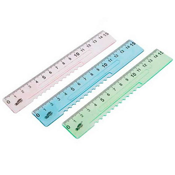 Линейка 15см ПЧЕЛКА "Для первоклассника" ЛП-15 пластик