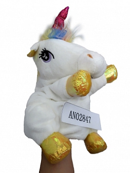 Кукла-перчатка (24см) Единорог с ногами, цвет mix 02847