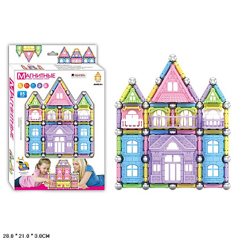 Конструктор магнитный AQ-807 (85дет) в/к