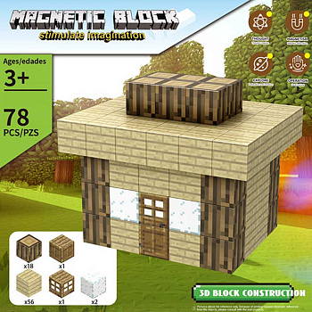 Конструктор магнит Z07A (78шт) в/к