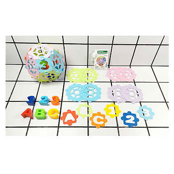 Шар-пазл сортер логический 1632B в сетке