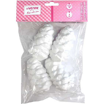 Фигурки пенопластовые deVENTE "Шишки" 74*40мм,4шт. 8003114