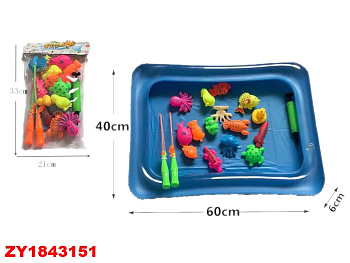 Игра Рыбалка магнитная с надув.бассейном в пакете 8089-06