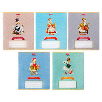 Тетрадь 18л. (клетка) ХАТ "Gussi" тисн.,скругл.углы,асс. 18Т5тВ1