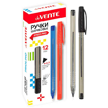 Ручка масл. шар. deVENTE "Triolino Translucent" 5073835 ультрагладкое письмо,п/п