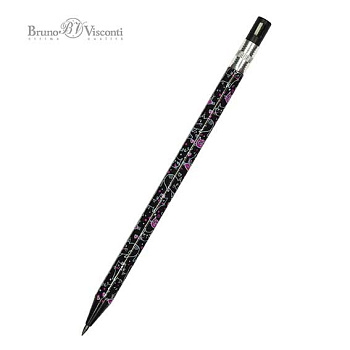 Карандаш авт. 2,0мм BV FunGraphix "Черные котята" 21-0041/06 цанговый с точилкой