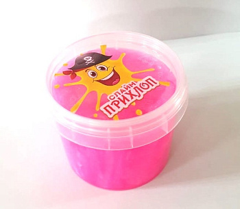 Слайм Прихлоп Перламутровый (100гр) розовый 00177