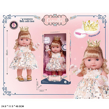 Кукла 35см A679D муз в/к