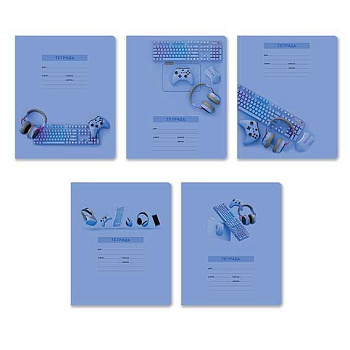 Тетрадь 24л. (клетка) SVETOCH "Сиреневый код" Т174 (01430) выб.лак