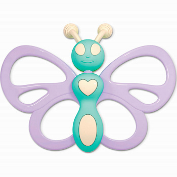 Погремушка-прорезыватель Бисквит Бабочка 02199 (Стеллар)