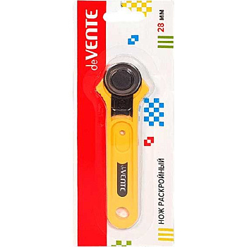 Нож раскройный дисковый deVENTE 8012001 d=28мм,метал.,с защитой лезвия,д/точного