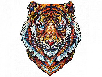 Пазл дер. А5 (104эл) Милый тигр (19х24см) 0Б-00003806 (Unidragon)