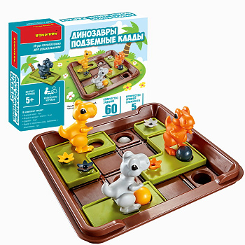 Bondibon Логическая игра Динозавры Подземные клады ВВ5285