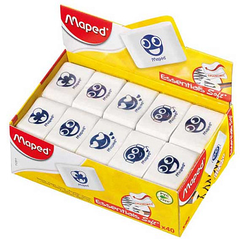 Ластик MAPED Essentials Soft мягкий 112921 цв. в асс., дисплей