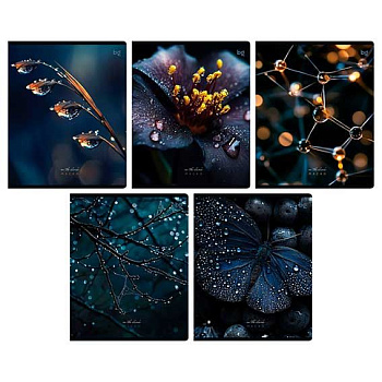 Тетрадь 48л. (клетка) BG "В темноте" 08799 soft-touch лам.