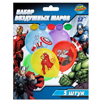 Латексные шары (5шт,30см) Marvel LBC-110172-M