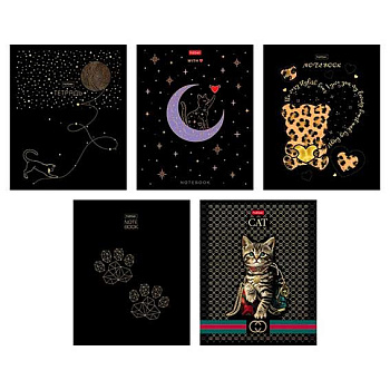 Тетрадь 48л. (клетка) ХАТ "Golden dream" мат.лам.,3D-фольга,асс.