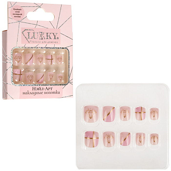 Lukky Diamond Graphics Нэйл-Арт наб. 10 наклад.ногтей на клеевой основе,3-10 лет,кор. Т26739