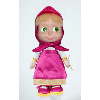 Маша и Медведь, Маша (22см) пласт.лицо,звук,в/п V85833/22A (Мульти-Пульти)