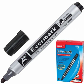 Маркер перм. BEIFA "Премиум А+" PY 237800-BК 1,5-2,5мм,чёрный