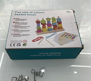 Головоломка-Игра из дерева подбор пирамид по карточкам в/к D40906