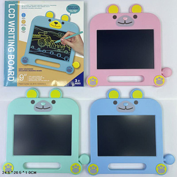 Доска для рисования 8506 9"LCD панель со стилусом (22см) в/к