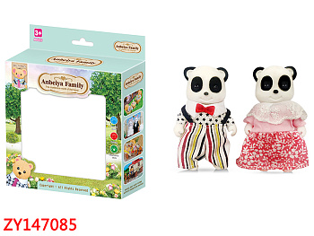 Набор зверей "Счастливая семья" 012-10C (панды 2шт) в/к