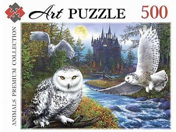 Пазлы (500эл) Белые совы Х500-0437