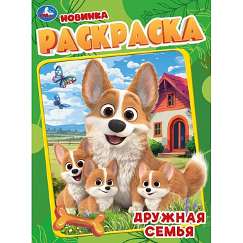 Раскраска А4 Дружная семья 978-5-506-11477-2