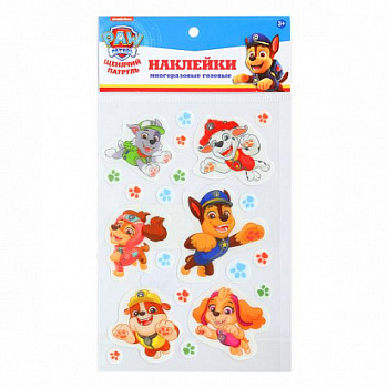 Наклейки гелевые MultiArt Щенячий Патруль STICKZEF-122799