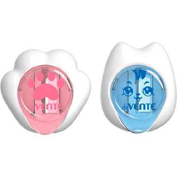 Точилка с контейнером 1отв. с ласт. deVENTE "Candy Cat" 8031401 белый корп.,dust