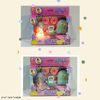 Куколка 888-23 (шкаф, сумка, чемодан) свет в/к