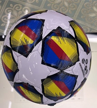 Мяч футбольный PVC (100гр) 2" дет. звезды D41120
