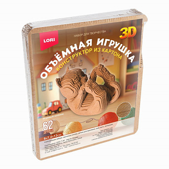 Конструктор из картона Объёмная игрушка Игривый котёнок Нг-019 (Колорит)