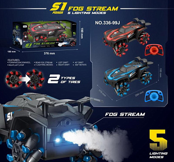 Машинка на РУ (аккумулятор, дым, свет) в/к 336-99J