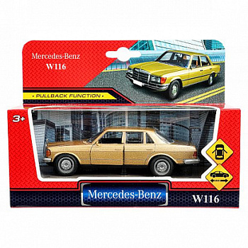 Машина Технопарк металл. Mercedes-Benz w116 (12,5см) инерц, откр.дв,в/к 6632-23-R