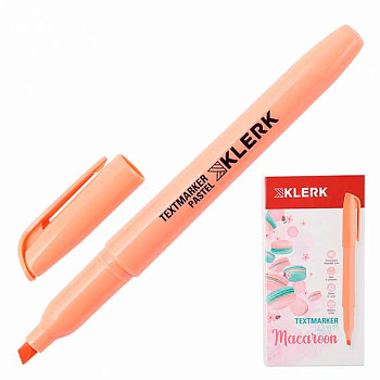 Маркер текст. КЛЕРК "Macaroon Pastel" 211889 оранжевый,1-5мм
