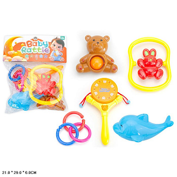 Набор погремушек 372-7T (5шт) в пакете