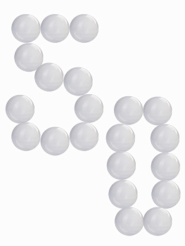 Шарики пласт. (50шт,85мм) Пузырики И-3634