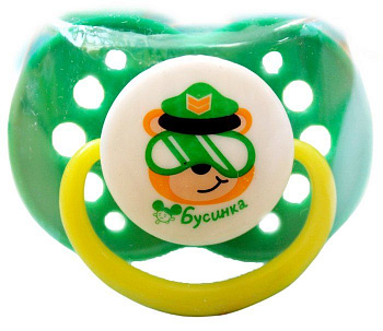 Бусинка Пустышка с кольцом соска сил. с прикусом (0-3) 405А-1