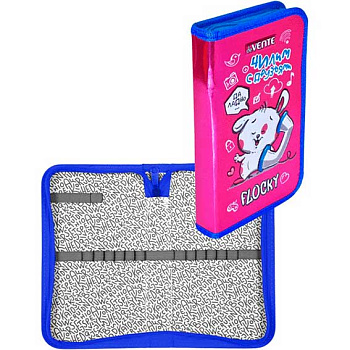 Пенал 1отд. 205*120 deVENTE "Flocky" 7015202 на молн.,фольг.,конгрев.тисн.