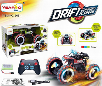 Машинка на РУ (аккумулятор, свет, звук, танцует) в/к 668-1