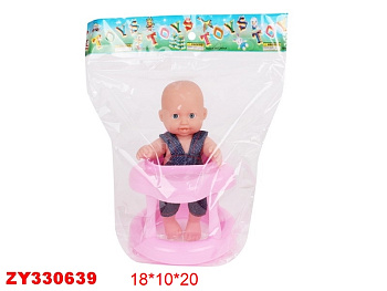 Пупсик 568-5A в ходунках в пакете