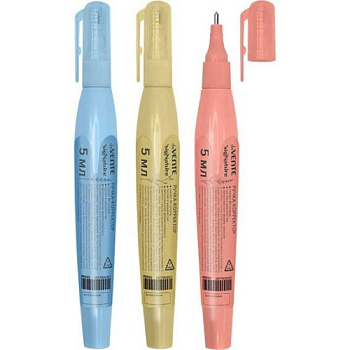 Коррект. ручка  5мл deVENTE "sigNATURE" 4060503 быстросох.,трубч.система подачи,карт.диспл.