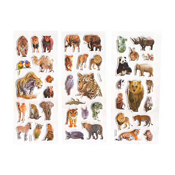 Наклейка декор 7*17см Животные XS-17-13,-16,24 (Р307-16) Ткн720