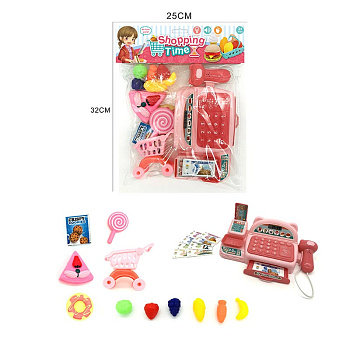 Набор супермаркет 398A-4K с товарами в пакете