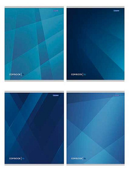 Тетрадь 96л. (клетка) Проф-Пресс "Синие абстракции" 96-4171 цв.мел.обл.,асс.