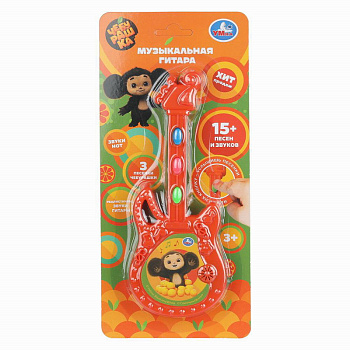 Гитара-мини Чебурашка (15песен,звуков) блистер 2310M0001-R2