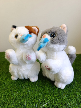 МС.Механич.Кошка с рыбкой (повторяшка, машет хвост, голова) D38296