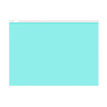 Папка на молнии B5 EK "Diagonal Pastel Mint" 53515 Zip,непрозр.,мятный,пластик,1